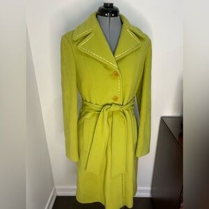 MOSCHINO JEANS - 2000’s Vintage Wool Trench Coat Size 10